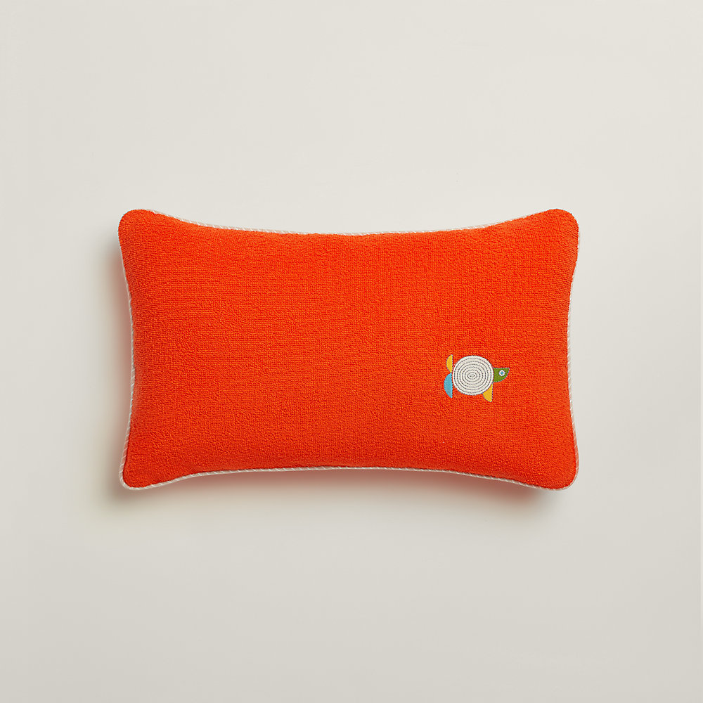 Animaux Nattes beach pillow - Orange | Hermès Thailand